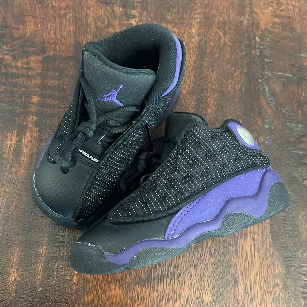 Jordan 13 retro (TD) black/court purple-white - Picture 1 of 7